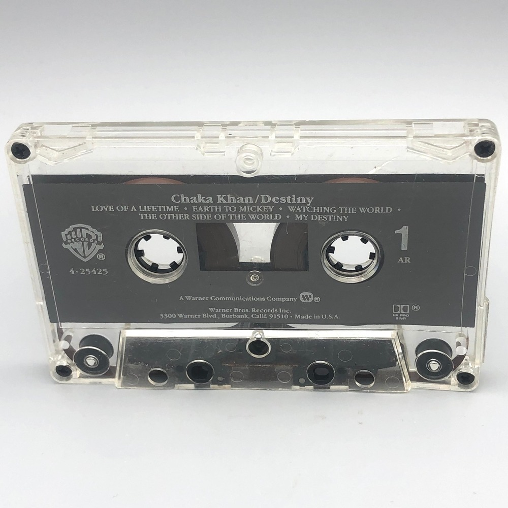 Chaka Khan Destiny Cassette‎ Tape 1986 Warner Bros 4-25425 Vintage R&B Soul